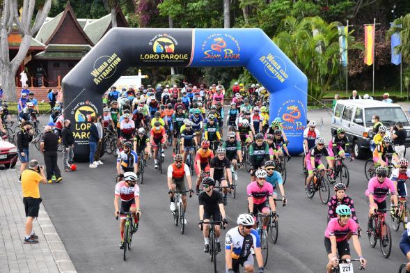The Loro Parque-Siam Park Cicloturista cycling event successfully celebrates its thirteenth edition